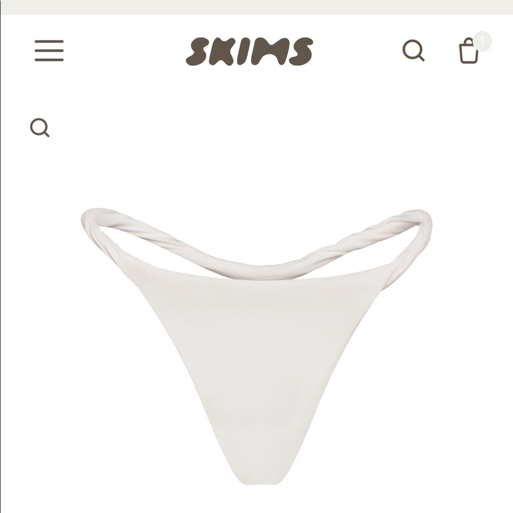 NWT Skims twist thong marble